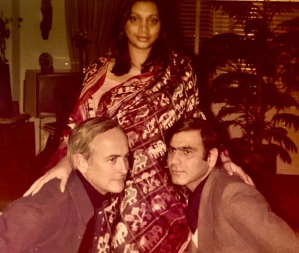 Asha with Ismail Merchant and James Ivory | photo : Bina Ramani
